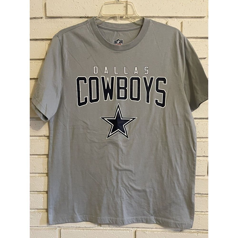 Dallas Cowboys Unisex Size Large Graphic Short Sleeve T-Shirt Gray